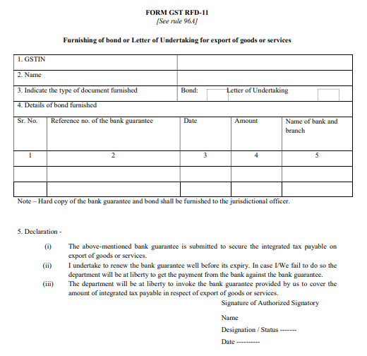 LUT REGISTRATION INDIA